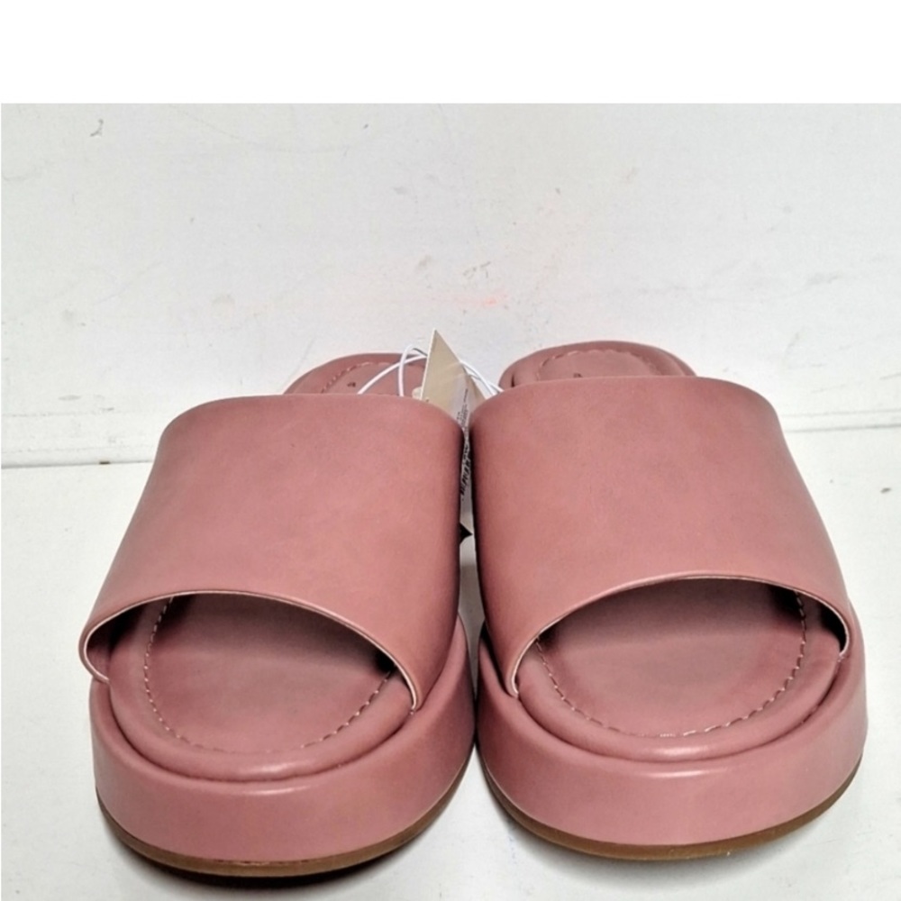 NEW! Carlita Wedge Platform Slide Sandals - A New Day, Pink Open Toe - Picture 5 of 6